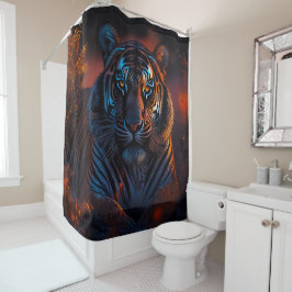 Tiger 50x50 001シャワーカーテン シャワーカーテン
