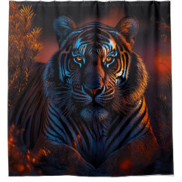 Tiger 50x50 001シャワーカーテン シャワーカーテン