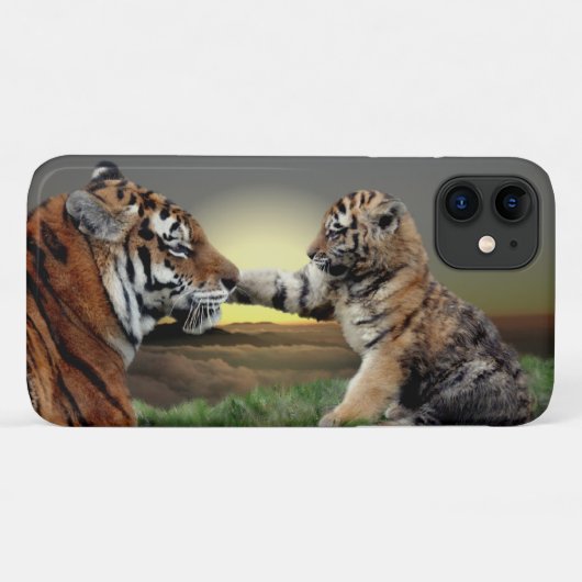 Tiger and Cub iPhone 11ケース Case-Mate iPhoneケース (裏面(横))