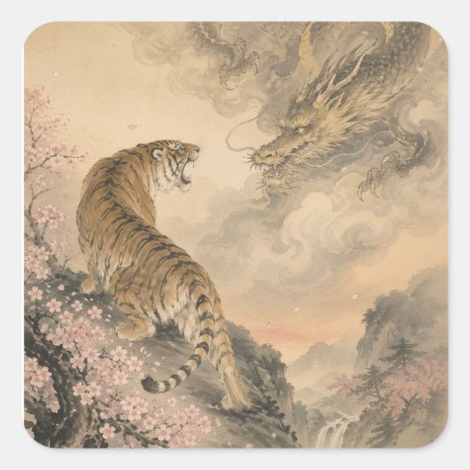 tiger and doragon スクエアシール (正面)