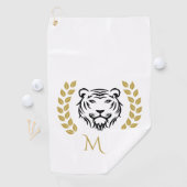 Tiger and Laurels Logo Golf Towel ゴルフタオル (インサイチュ)