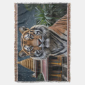 Tiger and Temple スローブランケット (正面縦)