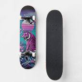 Tiger and Wave Skateboard Deck – Bold Vintage スケートボード (正面)