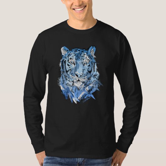 Tiger Animal Art Animal Lovers Premium Tシャツ (正面)