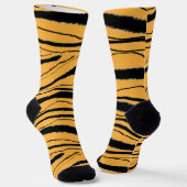 Tiger Animal Print Premium Crew Socks ソックス (傾斜あり)