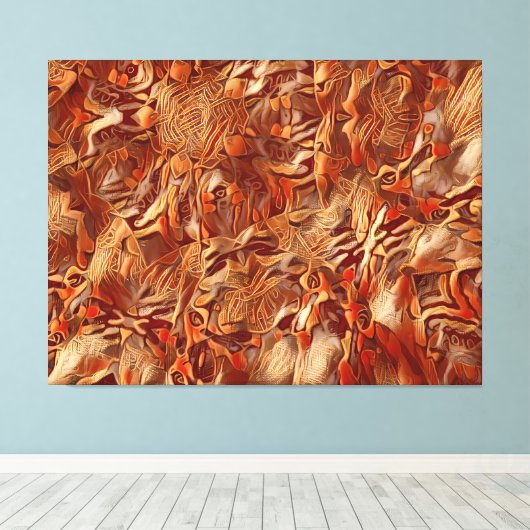 Tiger Army キャンバスプリント (インサイチュ (ウッドフロア))