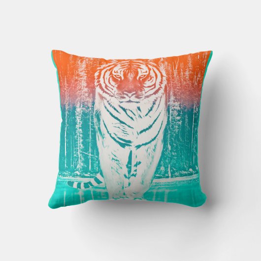 Tiger Art Print クッション (裏面)