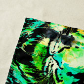 Tiger Artwork -カラフル Tigerビーチクールタオル ビーチタオル (インサイチュ)