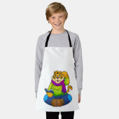 Tiger asおたくwith Book エプロン (着用した状態)