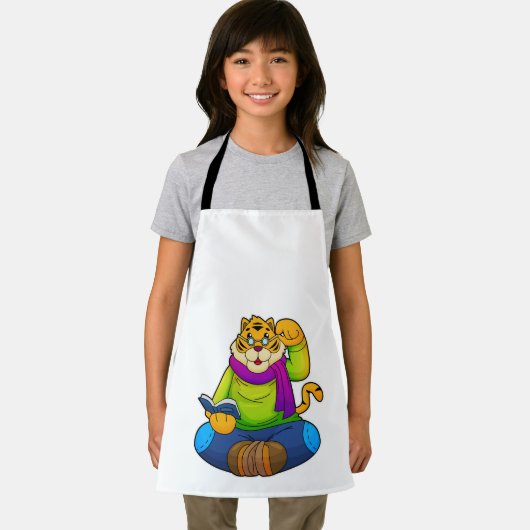 Tiger asおたくwith Book エプロン (インサイチュ)