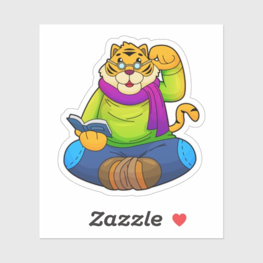 Tiger asおたくwith Book シール (シート)