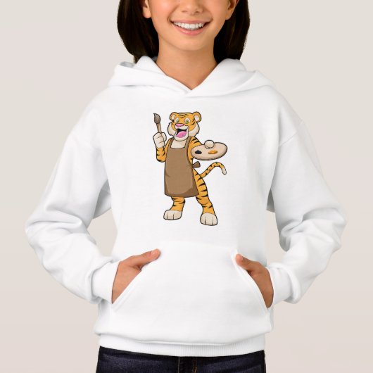 Tiger at絵を描とBrush絵を描の比較 (正面)