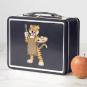 Tiger at絵を描とBrush絵を描の比較 メタルランチボックス (インサイチュ)