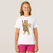Tiger at絵を描とBrush絵を描の比較 Tシャツ (正面フル)