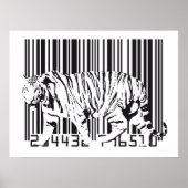 Tiger Barcode Art ポスター (正面)
