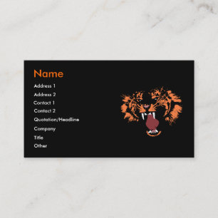 Tiger Businessプロファイルカード 名刺