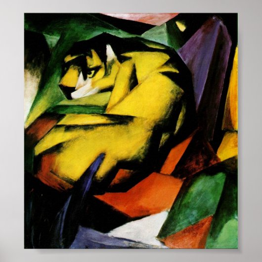 Tiger by Franz Marc. ポスター (正面)