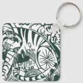 Tiger by Franz Marc、ヴィンテージ表現主義アート キーホルダー (裏面)