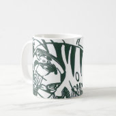 Tiger by Franz Marc、ヴィンテージ表現主義アート コーヒーマグカップ (正面左)