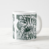 Tiger by Franz Marc、ヴィンテージ表現主義アート ジャンボコーヒーマグカップ (正面右)