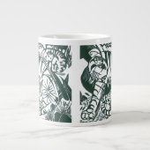 Tiger by Franz Marc、ヴィンテージ表現主義アート ジャンボコーヒーマグカップ (正面)
