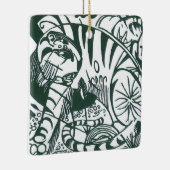 Tiger by Franz Marc、ヴィンテージ表現主義アート セラミックオーナメント (右)