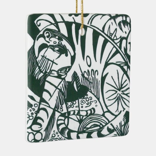 Tiger by Franz Marc、ヴィンテージ表現主義アート セラミックオーナメント (右)