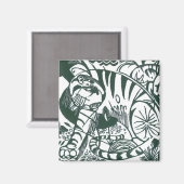 Tiger by Franz Marc、ヴィンテージ表現主義アート マグネット (正面/裏面)