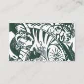Tiger by Franz Marc;ヴィンテージ表現主義動物 名刺 (裏面)