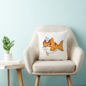 Tiger cat as Shark in Water.PNG クッション (椅子)