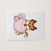 Tiger cat with Cup of Milk.PNG ジグソーパズル (横)