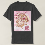 Tiger Cherry Blossom Japanese Sakura Tree Tシャツ (デザイン正面)