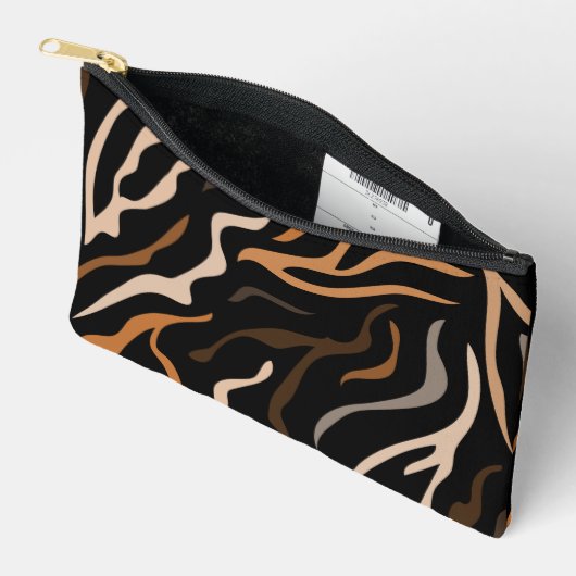  Tiger Color Pattern Animal     アクセサリーポーチ (見開き)