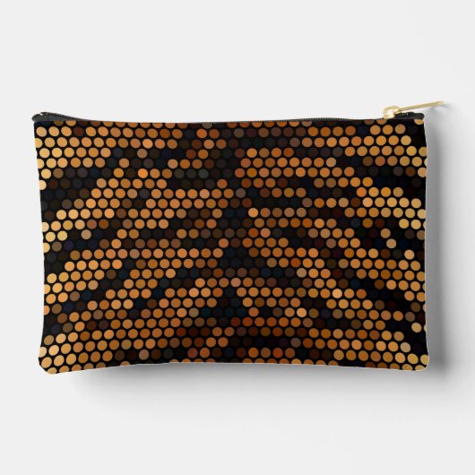 Tiger Color Pattern Cute  アクセサリーポーチ (裏面)