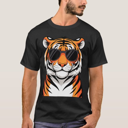 Tiger Costume For Men Women Boys Zoo Tiger Print T Tシャツ (正面)