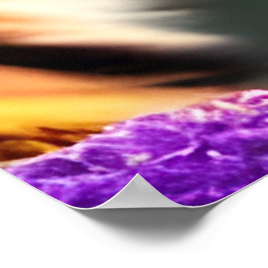 Tiger Cub,  Purple Flowers Poster ポスター (角)