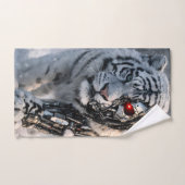 Tiger cybernetic wildlife sci-fi art ハンドタオル (ハンドタオル)