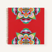 Tiger Dragon Mandala Notebook 8.5x8.5 ノートブック (正面)