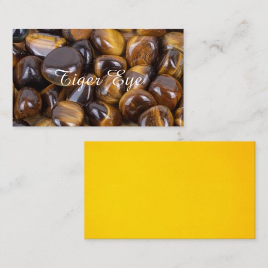 Tiger Eye Crystal名刺 名刺 (正面/裏面)