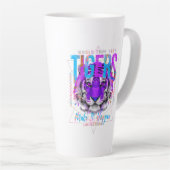 Tiger Face Art カフェラテマグ (右アングル)