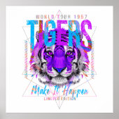 Tiger Face Art ポスター (正面)