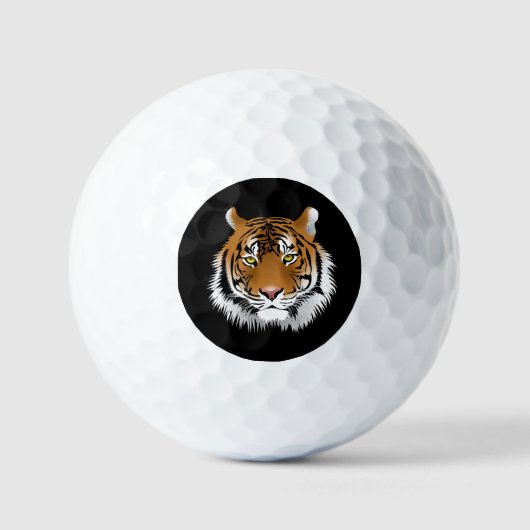 Tiger Face Golf Balls ゴルフボール (正面)