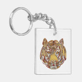 Tiger Face Key Ring キーホルダー (正面左)