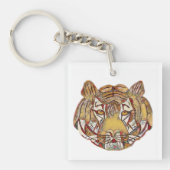 Tiger Face Key Ring キーホルダー (正面)