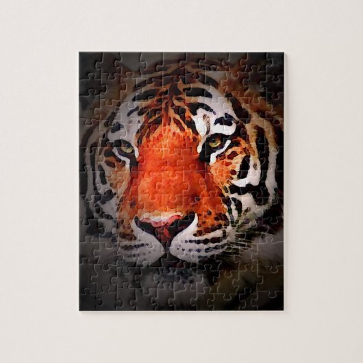 Tiger Face Motivational Artwork ジグソーパズル (縦)