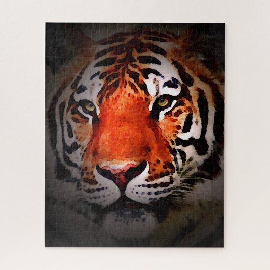 Tiger Face Motivational Artwork ジグソーパズル (縦)