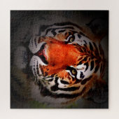 Tiger Face Motivational Artwork ジグソーパズル (横)