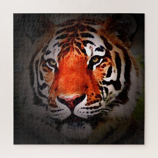 Tiger Face Motivational Artwork ジグソーパズル (縦)