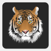 Tiger Face Square Sticker  スクエアシール (正面)