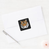 Tiger Face Square Sticker  スクエアシール (封筒)